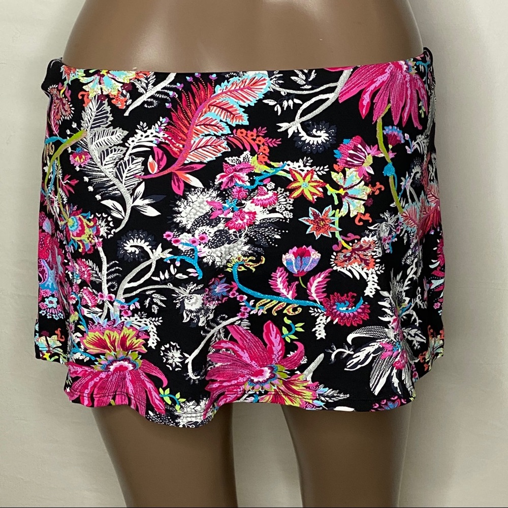 Tommy Bahama Ocean Garden Slit Hipster Swim Skirt - Picture 2 of 2